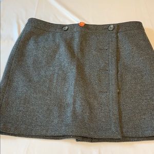 Ann Taylor LOFT wool blend mini skirt size 14